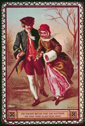 Che nulla possa turbare o rovinare il tuo felice nuovo anno, pub. da Marcus Ward und Co.